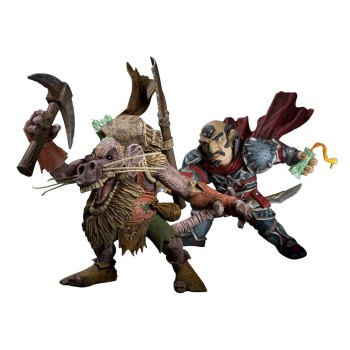 World of Warcraft Series 8 Action Figure Gnome Rogue vs Kobold Miner 18 cm